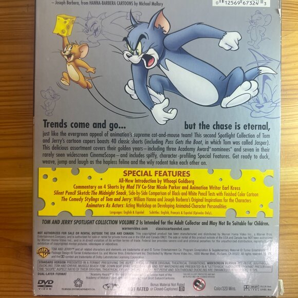 Tom and Jerry Spotlight Collection: Vol 2 (DVD, 2005, 2-Disc Set) Used Good -$10 - Picture 2 of 4